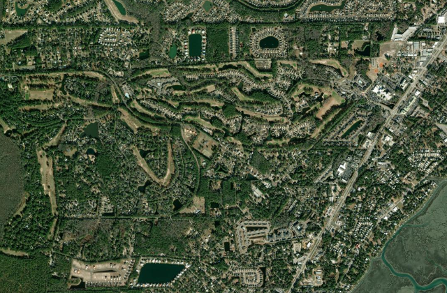 Aerial view of Murrells Inlet CDP